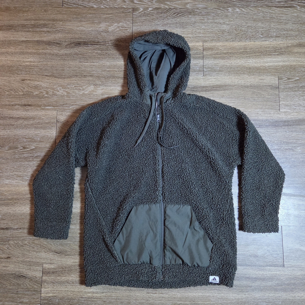 Adidas Hooded Sherpa Jacket